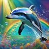 Diamond Painting-DIY Full Round Drill Dolphin