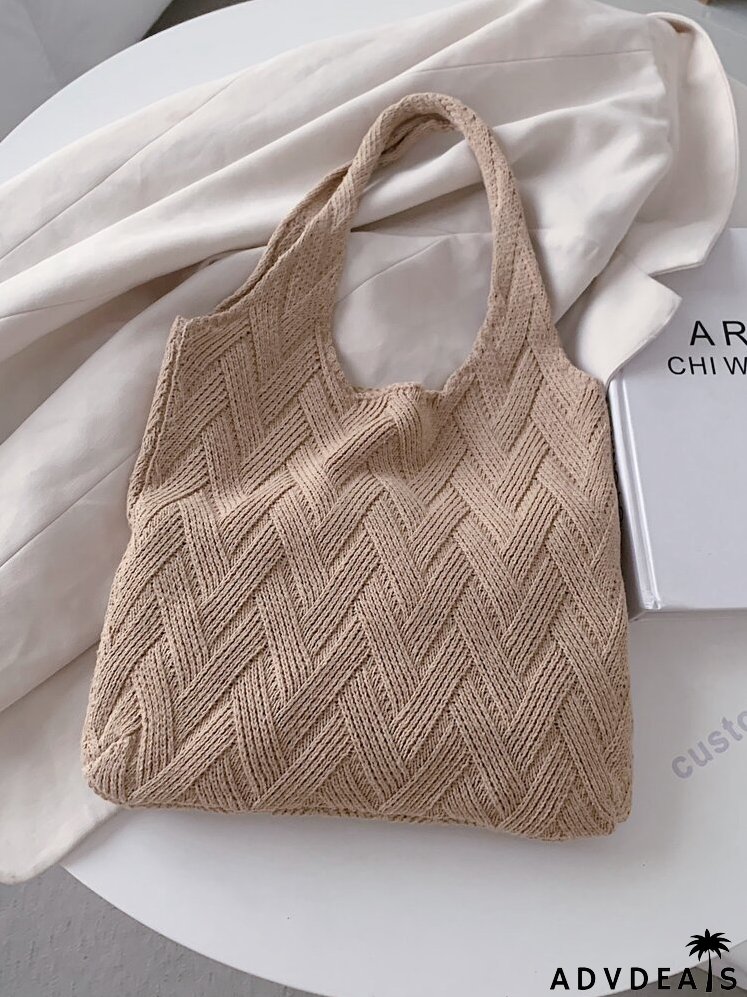 Crochet Design Vintage Tote Bag