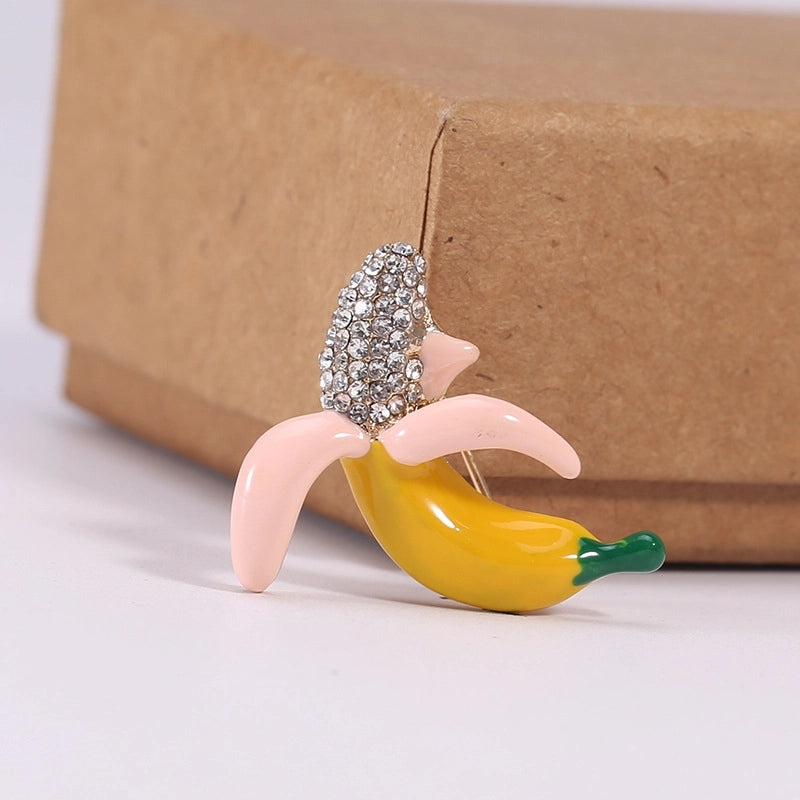 Cute Modern Style Pin Banana Alloy Women’s Brooches