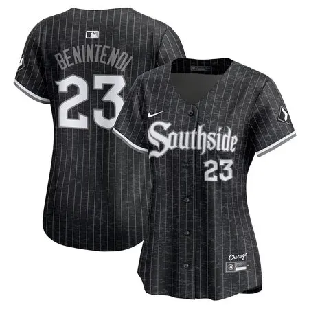 Women's Chicago White Sox #23 Andrew Benintendi  Black City Connect Limited Jersey