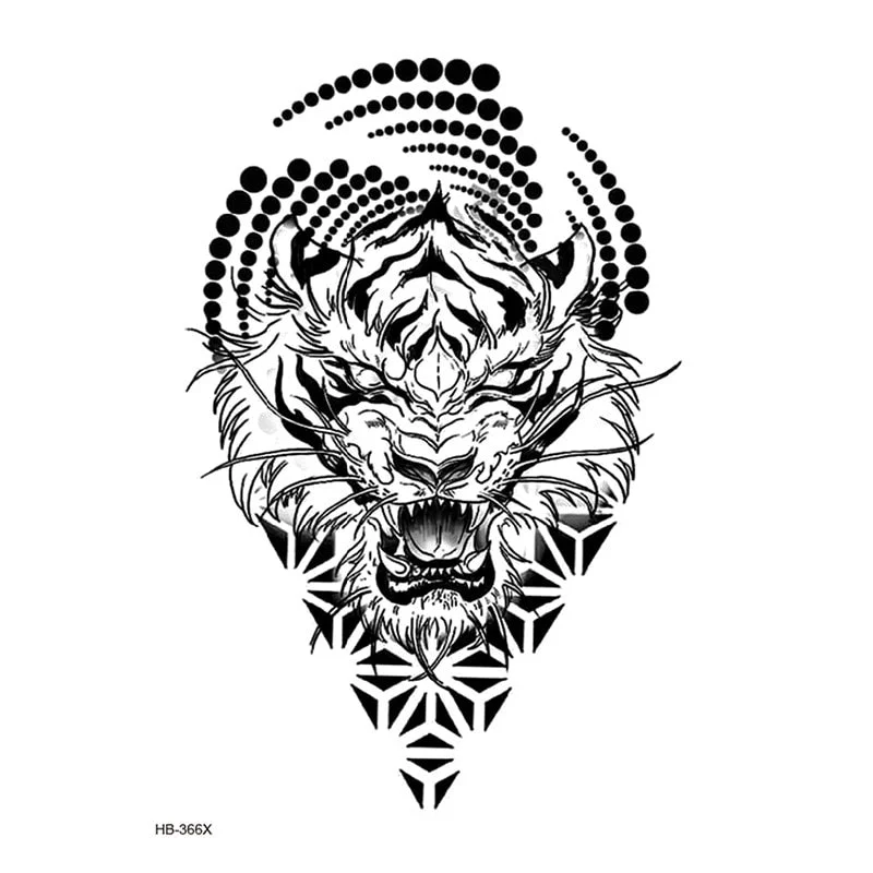 Temporary Tattoos Fake Tattoo Sticker Skull Joker Clown Tatto Hand Arm Foot Body Art Tiger Owl Tatoo Waterproof Tattoos