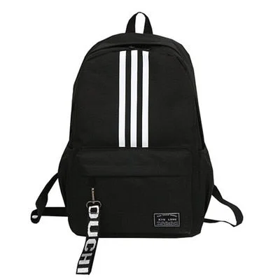 Stripe Backpack Brand High Quality large capacity Waterproof Nylon Leisure Or Travel Bag Preppy Style  joker School Backpack boy