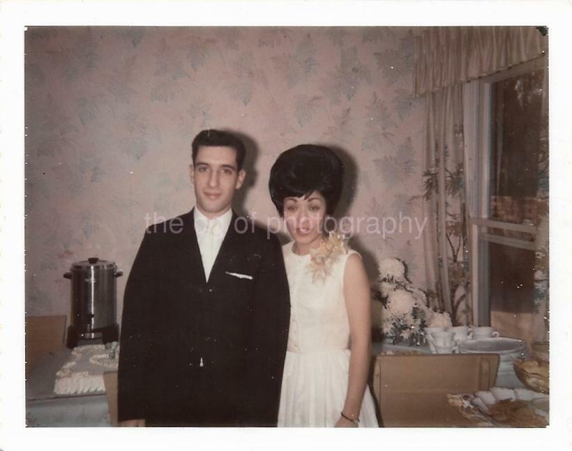 1960s Couple WOMAN Man FOUND Photo Poster painting Original Color Snapshot VINTAGE 01 19 E