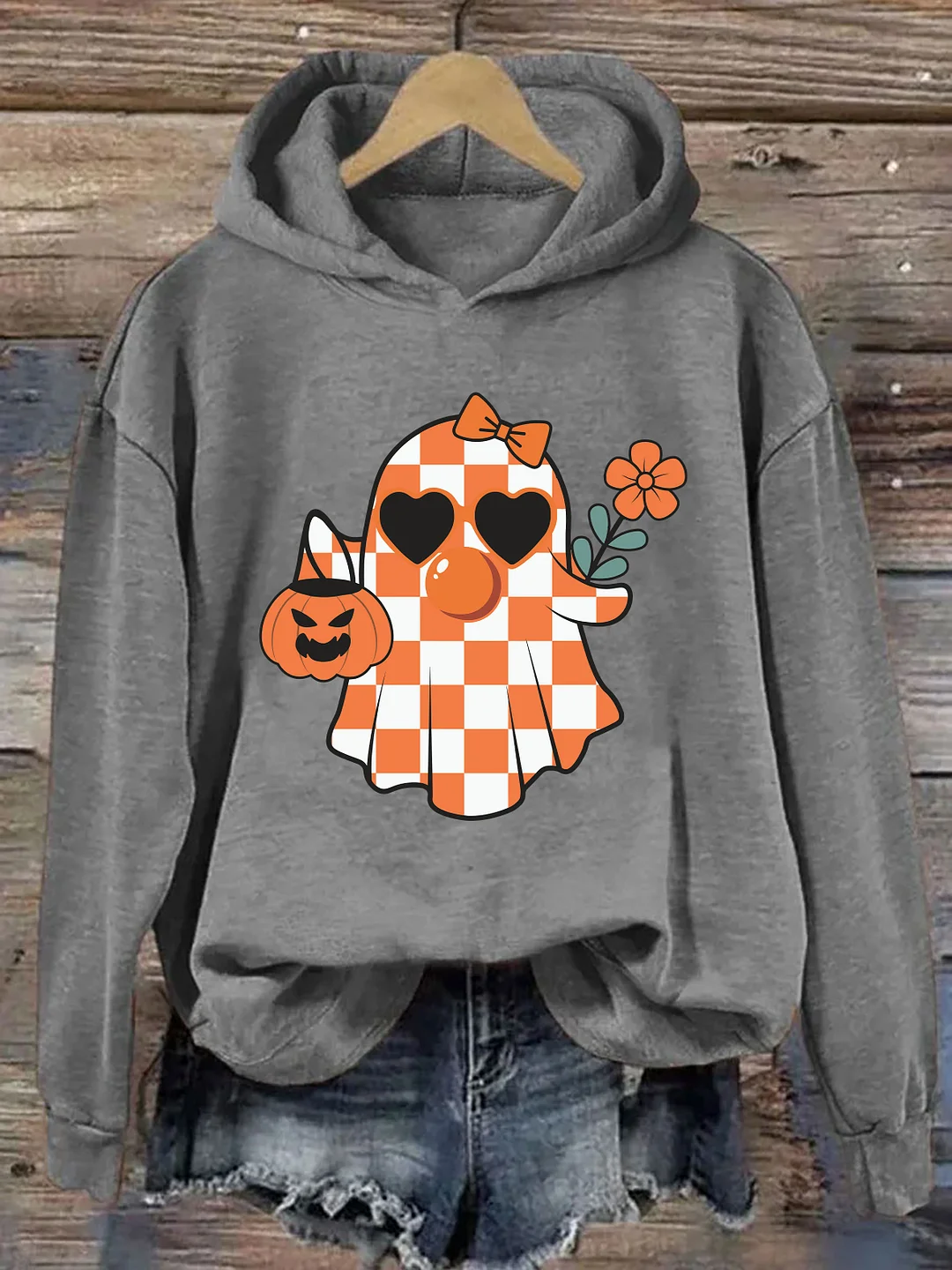 Cute Ghost Blowing Bubble Hoodie