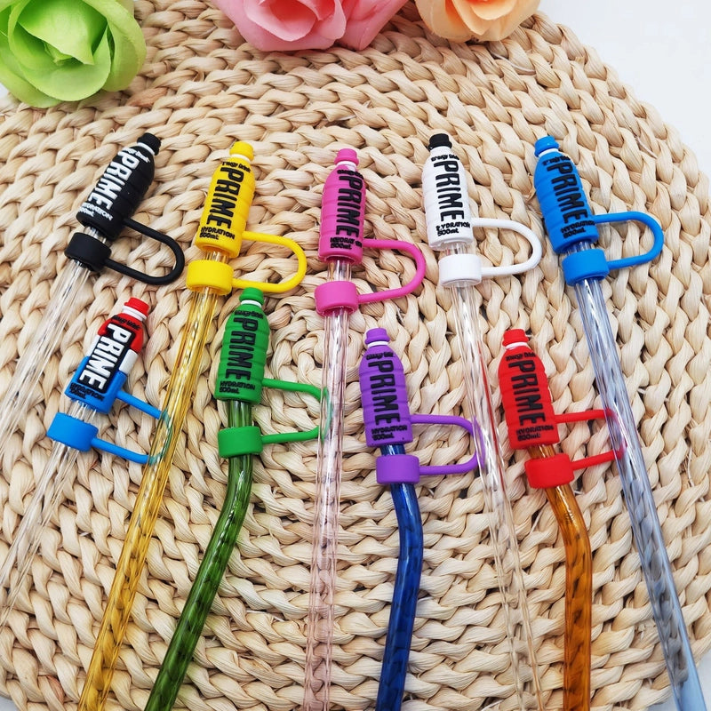 Cute Beverage Bottle PVC Straw Decorative Cap 1 Piece