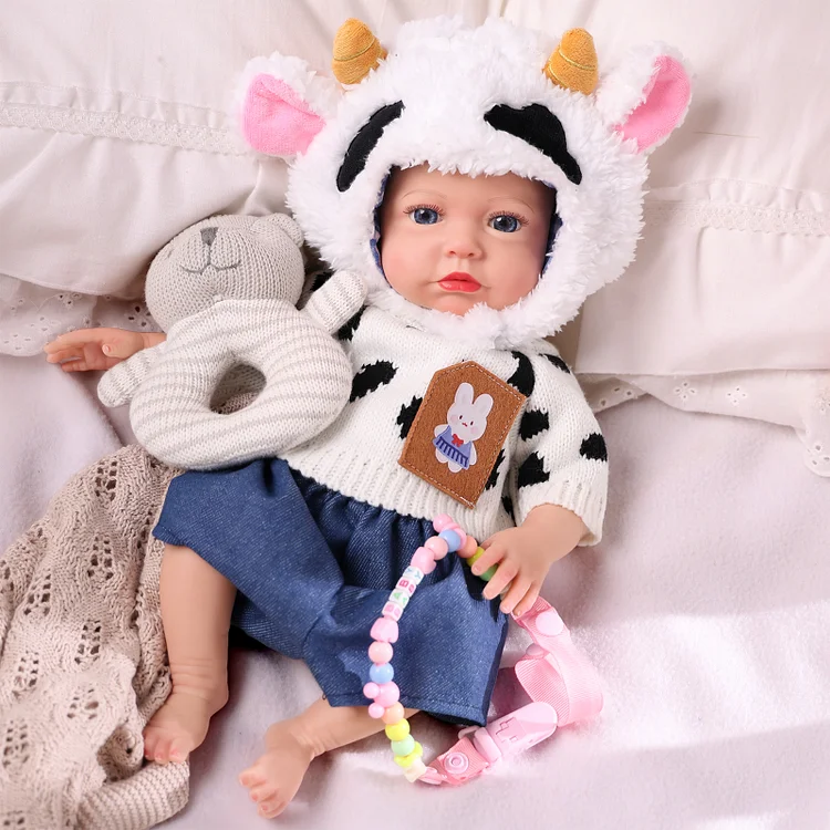 Babeside Carina 16" Realistic Silicone Quiet Baby Little Infant Girl Building Lovely Memories