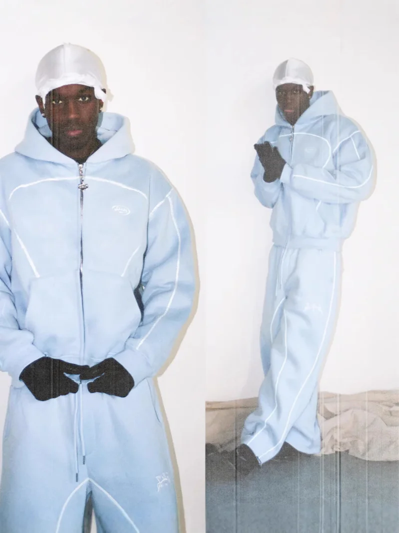 Athvotar Athvotar Trendy Loose Tunic Hip-Hop Streetwear Men And Women Zipper Hooded Casual Jacket 2025