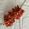 9 Heads Pink Purple Velvet Orchid Autumn Decor Artificial Flower