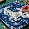 Framed Capricorn - Pearls Painting Kit DIY Diamond Painting Pearl Dot Crafts 25*25CM
