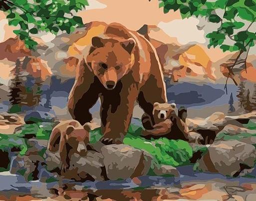 

Bear Family – Paint By Numbers - 40*50CM, 501 Original