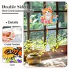 2pcs Flower Cat Diamond Painting Double-sided Crystal Window Suncatcher Craft Set Birthday Gifts Home Garden Decor Hanging Kit