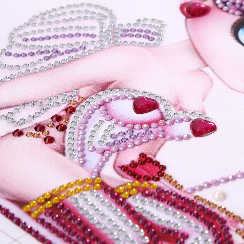 Diamond Painting Big Eye Doll 5D DIY Partial Special Shape Drill (YX012)