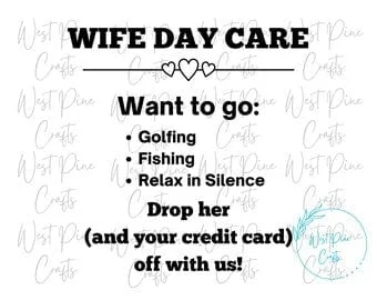 pornhint Pornhint Wife daycare sign svg | Funny sarcastic cut file | salon spa svg
