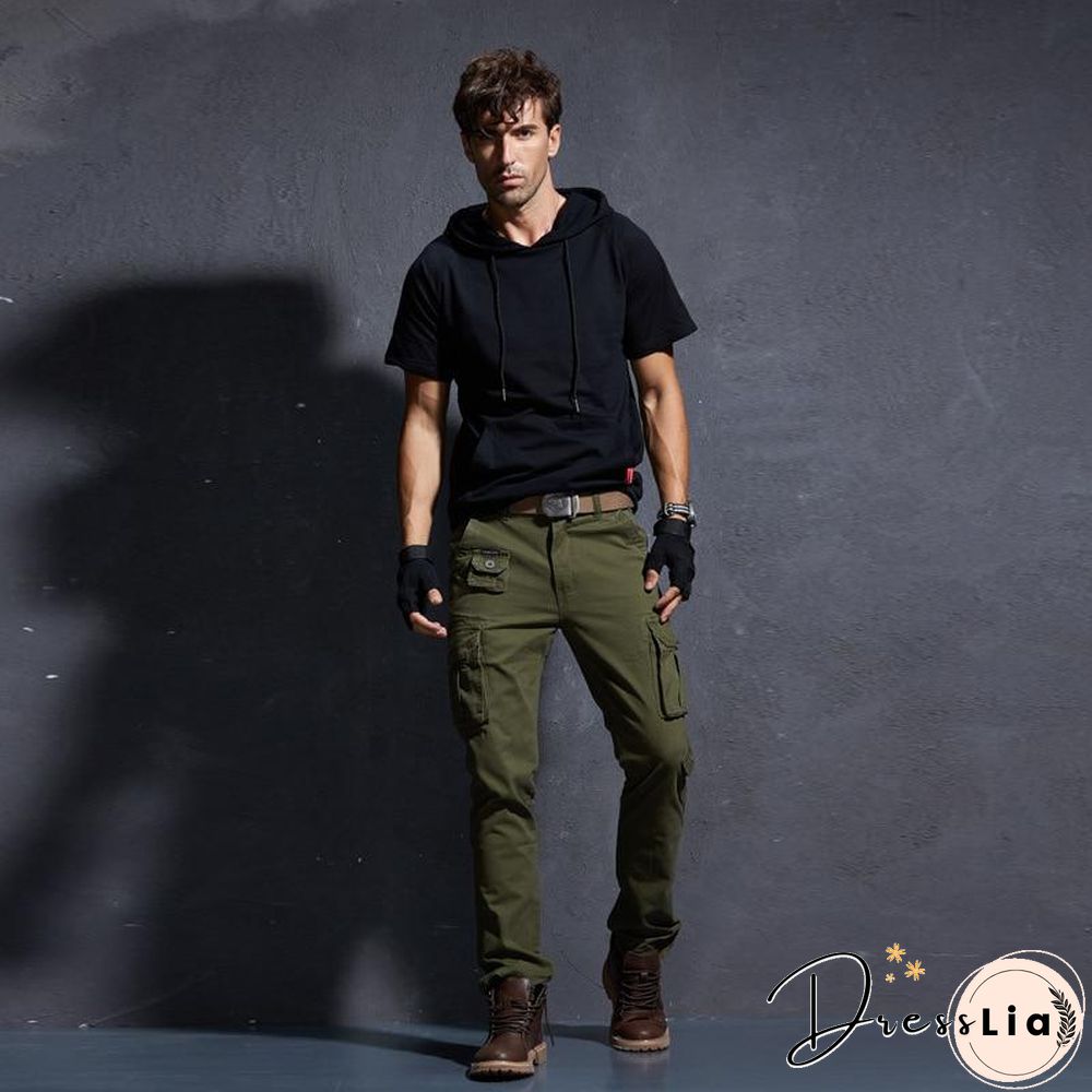 Men Casual Pants Military Tactical Pantalon Camouflage Homme Slim Fit Cargo Pants Homber Modis Black Uomo Trousers