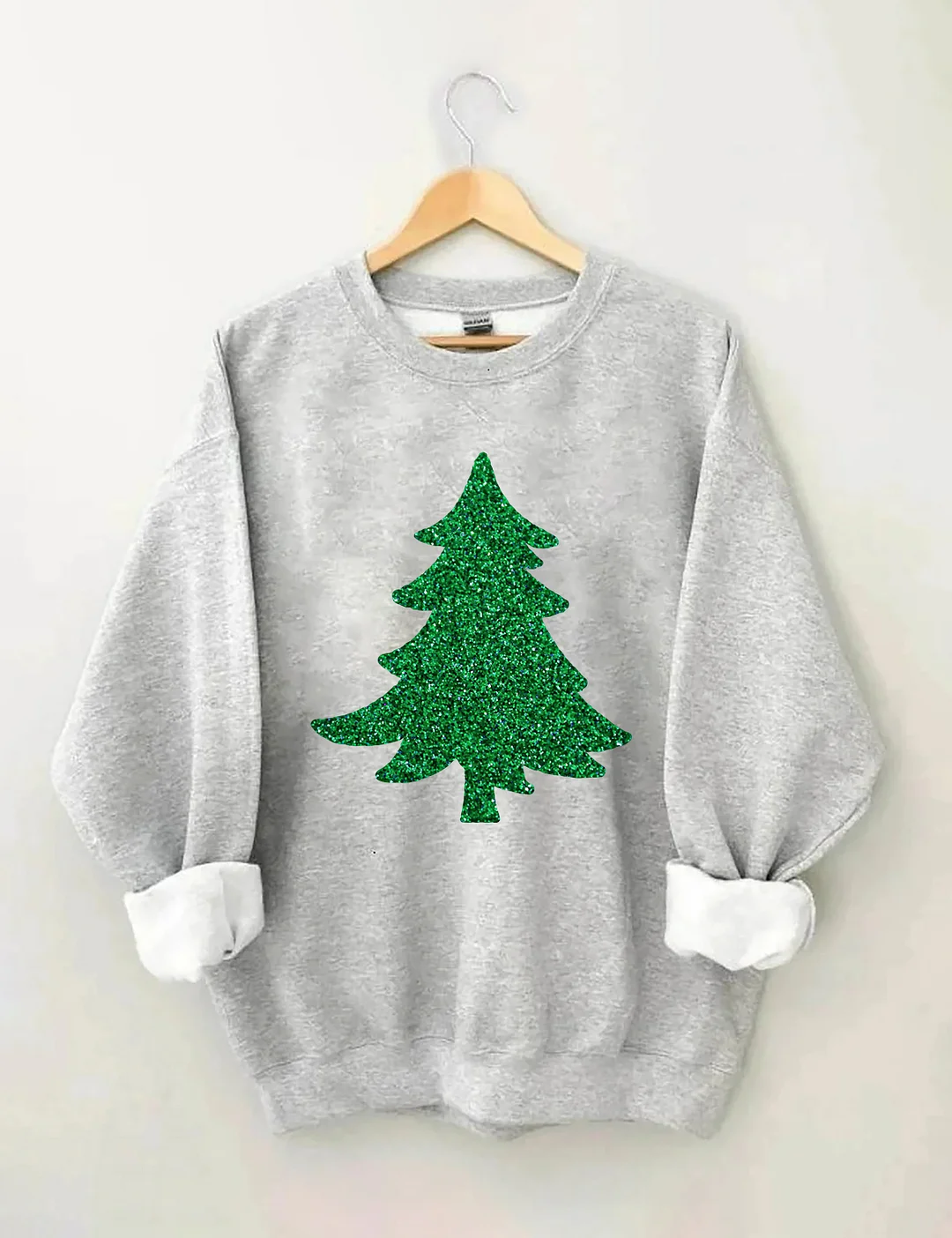 Glitter Sparkly Christmas Tree Sweatshirt