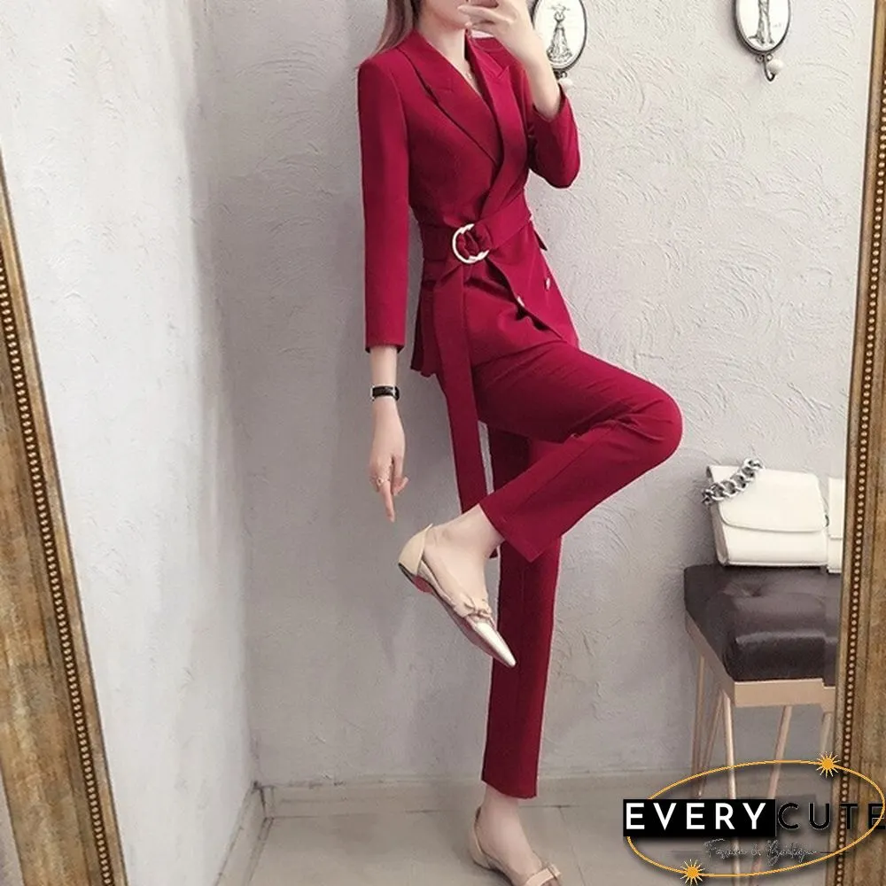 New Korean Piece Sets Women Outfits Sweatsuits Woman Clothes Tweed Set Solid Color Plus