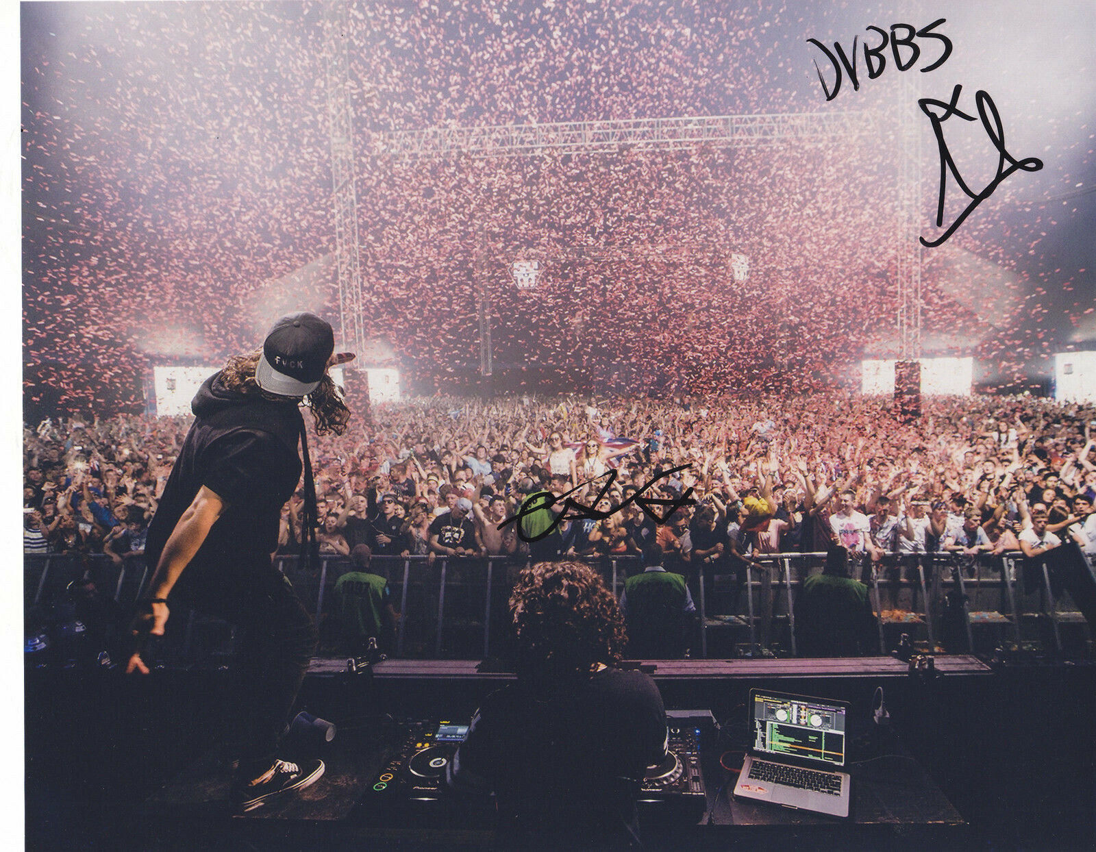 DVBBS ALEX CHRIS VAN DEN HOEF SIGNED AUTOGRAPHED EDM ELECTRO 8X10 Photo Poster painting PROOF #7