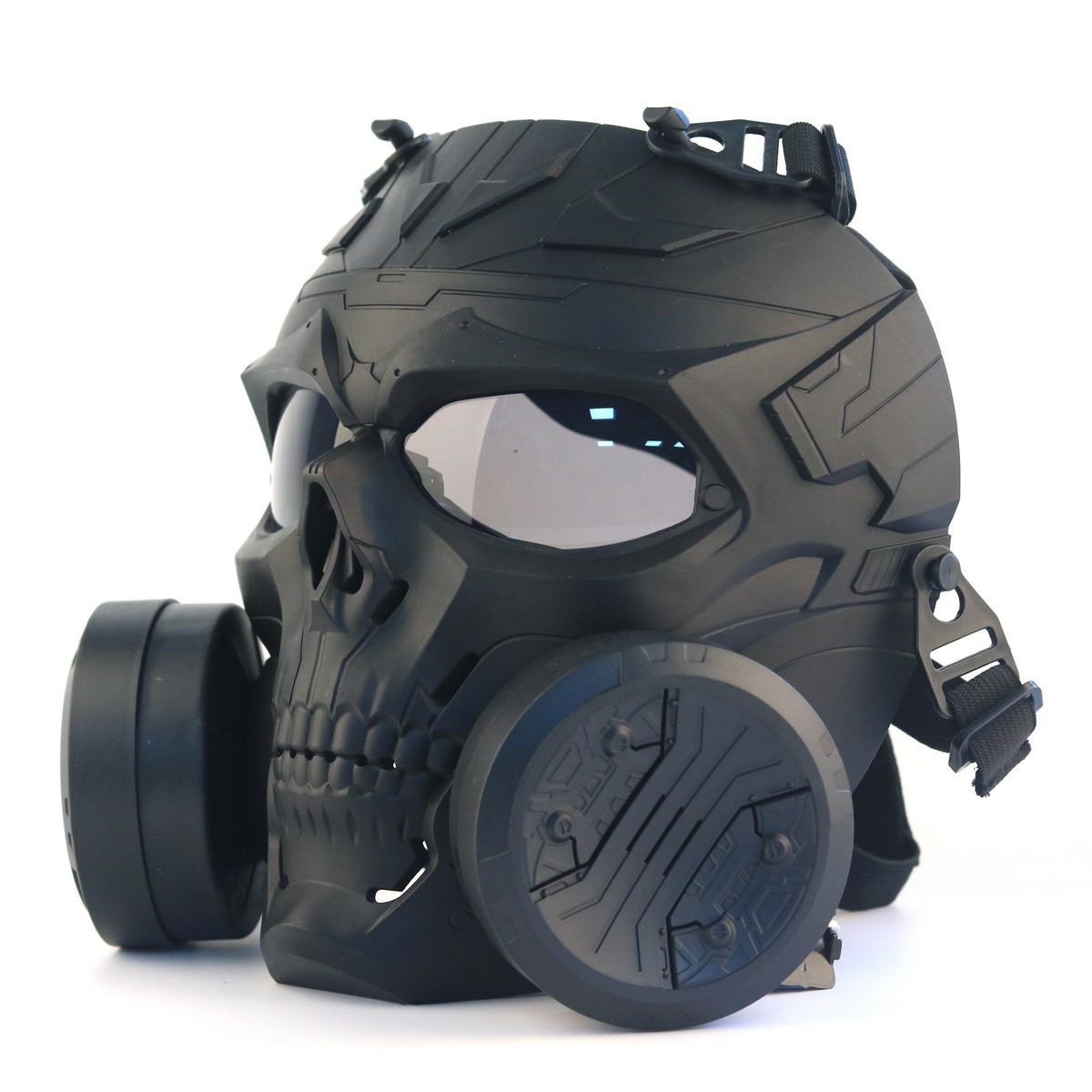 Mechanical Skull Double Fan Tactical Mask / TECHWEAR CLUB / Techwear