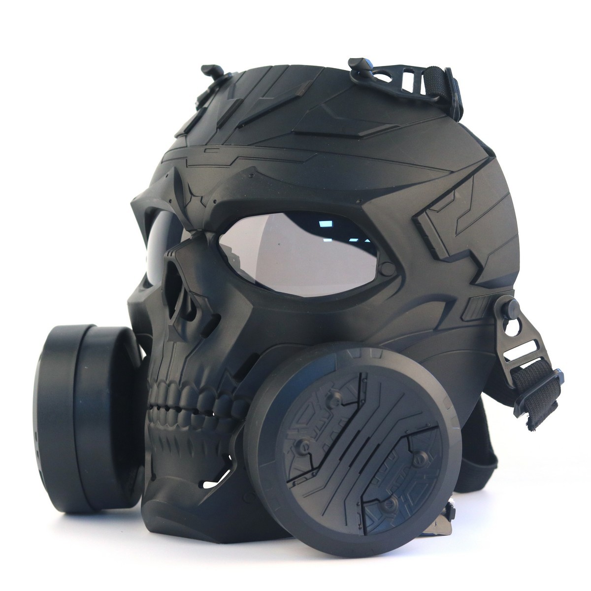 Mechanical Skull Double Fan Tactical Mask