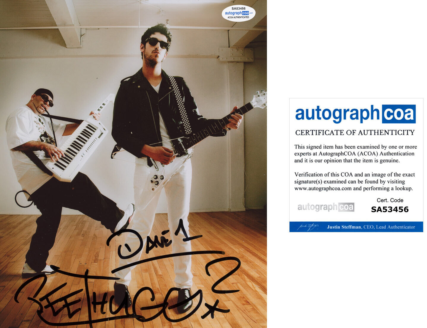 DAVE 1 & P-THUGG signed Autographed CHROMEO