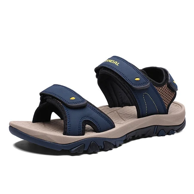 MIXIDELAI High Quality Summer Men Sandals Non-Slip Soft Comfortable Outdoor Men Shoes New Fashion Men Casual Shoes Size 39~46