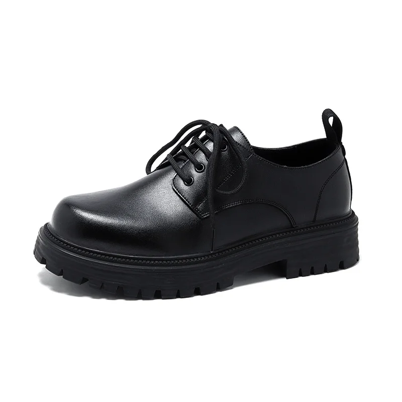 Tanguoant Tanguoant 2024 Leather Shoes Male Leather Breaable Business Martin Low Top Casual British Shoes 66103-Y