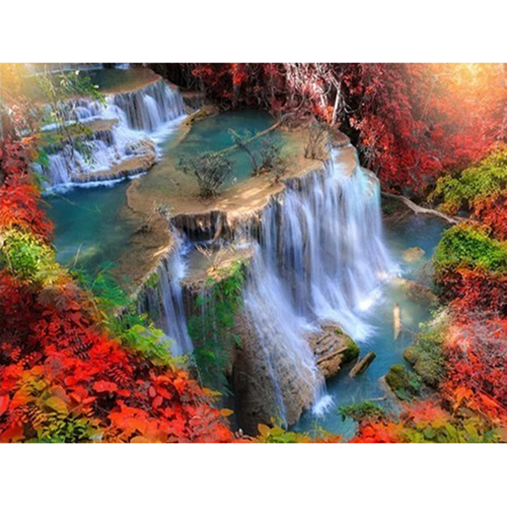 Landscape 50*40cm(canvas) full round drill diamond painting