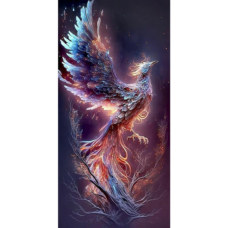 Soaring Phoenix 40*80CM(Canvas) Full Round Drill Diamond Painting gbfke