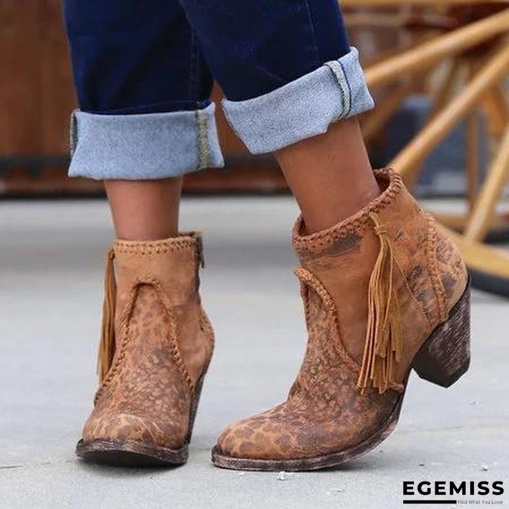 Comfy Vintage Slip-on Booties Shoes | EGEMISS