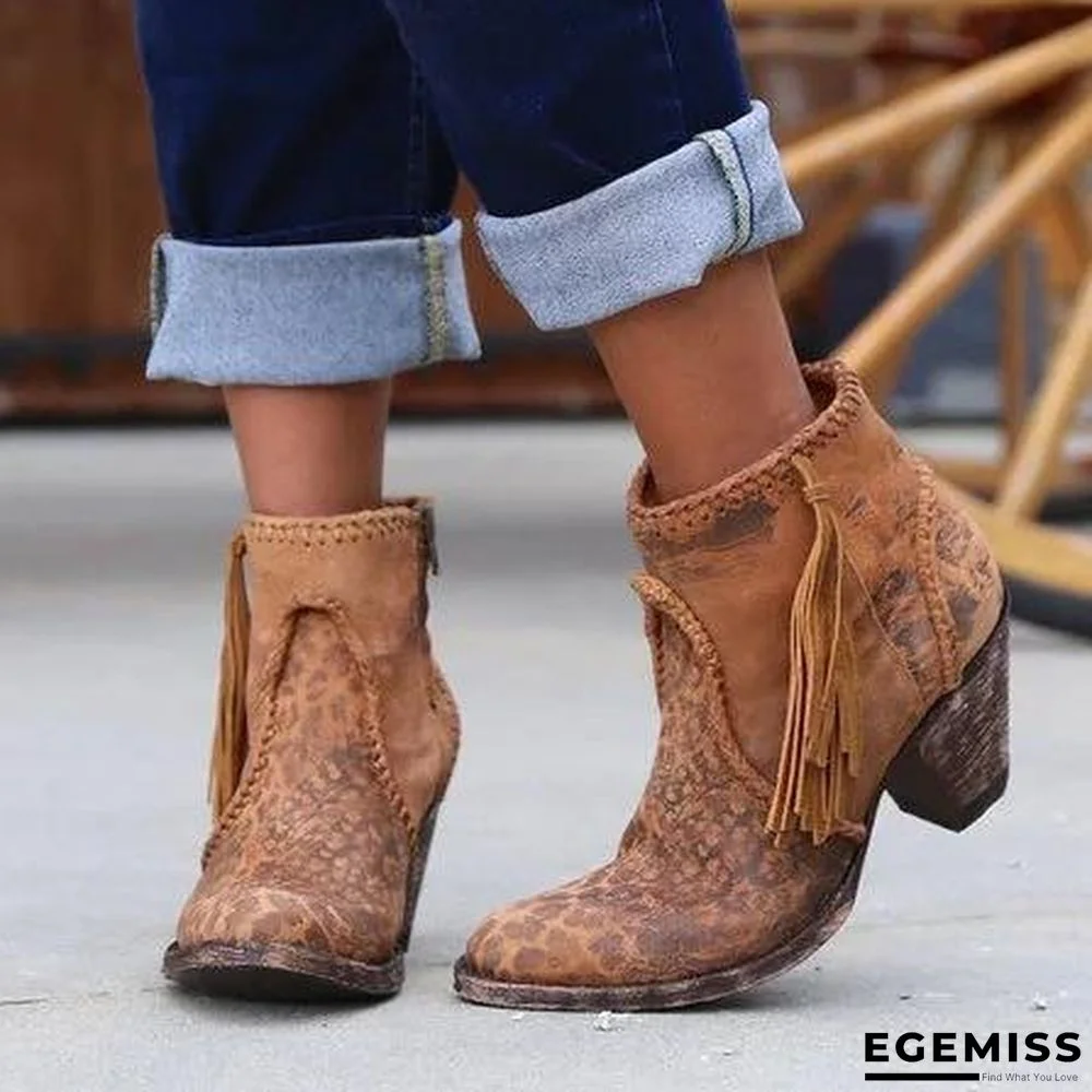 Comfy Vintage Slip-on Booties Shoes | EGEMISS
