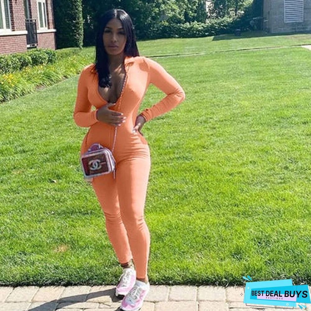 New High Neck Slim Fit Bodysuit Pants