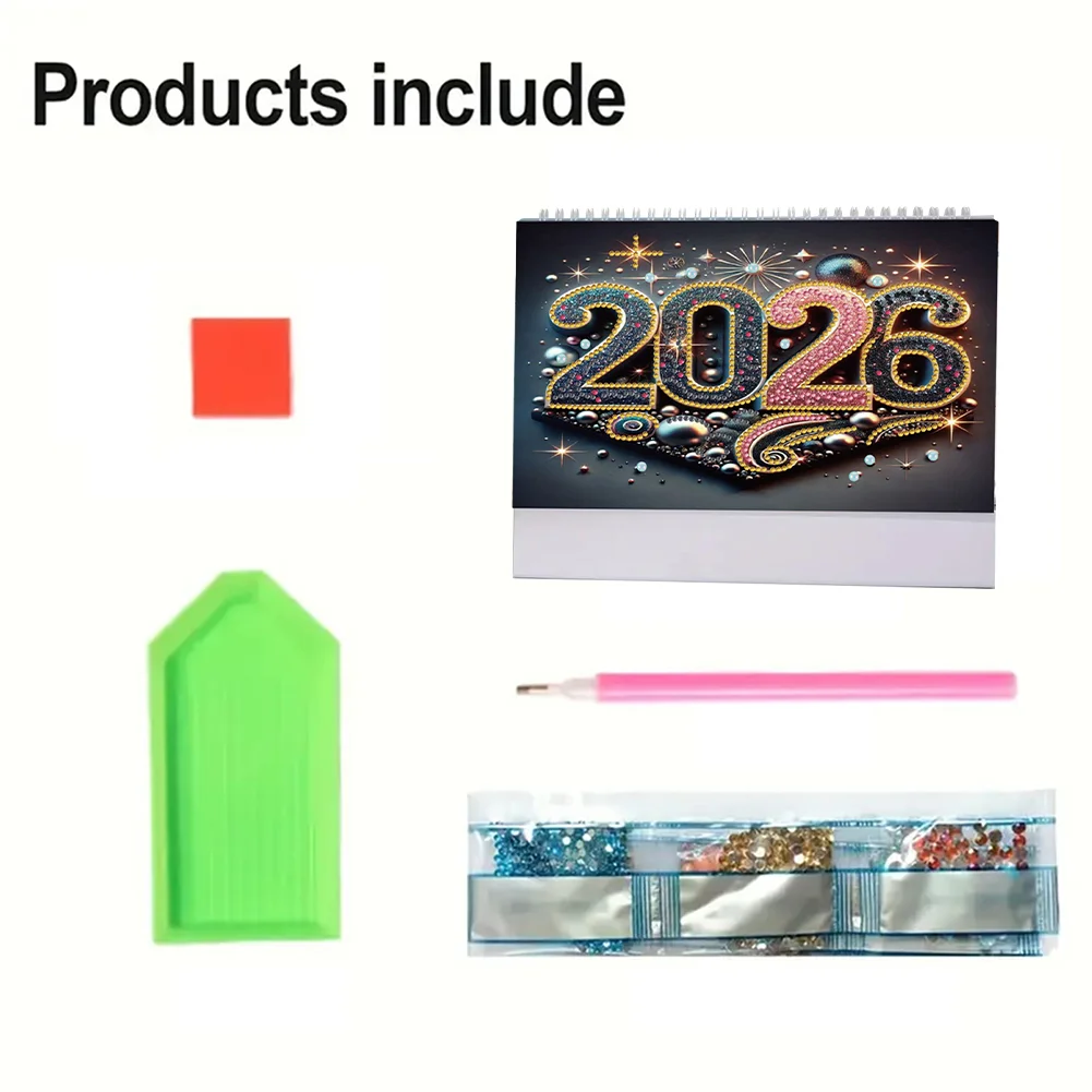 5D/DIY Calendar Crystal Painting Desk Calendars Kit Diamond Decorations Calendar