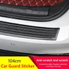 104cm Car Trunk Guard Plate Sticker Rear Bumper Anti-Scratch Strip Trim Pad