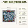 Christmas Snowflake Bow Full 11CT 3 Strand Stamped Cross Stitch Kit 45x45cm tapestrymarket