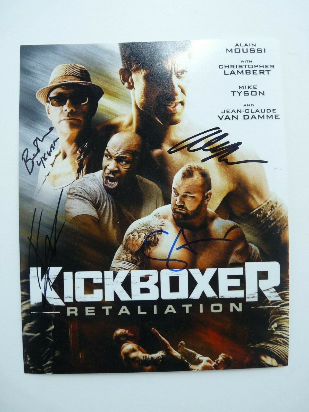 Kickboxer Cast Signed 8x10 Photo Poster painting MOUSSI WERDUM SHAW & LANE PSA Guaranteed