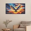 (US Only)5D DIY Full Round Drill Diamond Painting Independence Day Eagle Kit 70x40cm