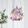 DIY Flower Bird Cage Diamond Painting Pendant