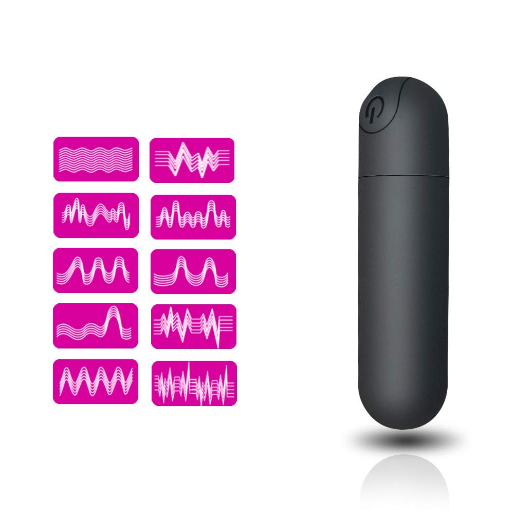 Portable Waterproof G Spot Bullet Vibrator - 10 Modes for Ultimate Pleasure