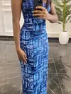 Printed Sleeveless Wrap U-Neck Maxi Dresses