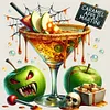 (Multi-Style) Halloween Magic Drinks-14CT Stamped Cross Stitch 50*50cm/19.69*19.69in