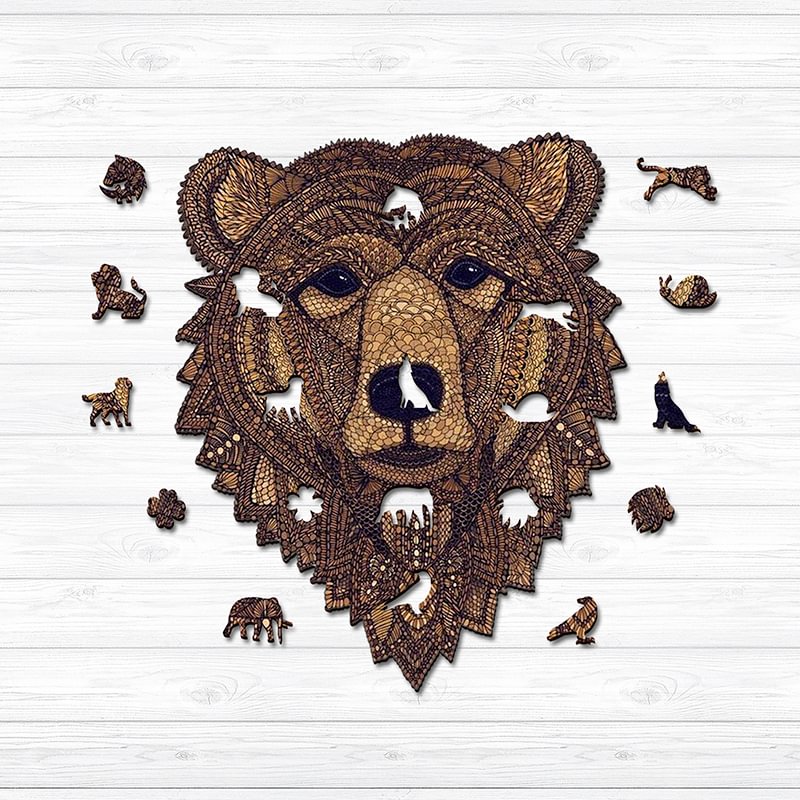 Ericpuzzle™ Ericpuzzle™ Amazing Bear Head Wooden  Puzzle