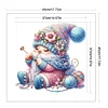 Gnome Knitting A Sweater-11CT Stamped Cross Stitch 45*45cm/17.72*17.72in