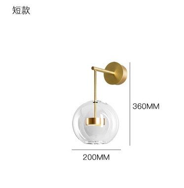 Post-modern Glass Led Wall Lamp Designer Nordic Luxury Restaurant Wall Sconce Light Club Cafe Bubble Ball Wall Lights for Home
