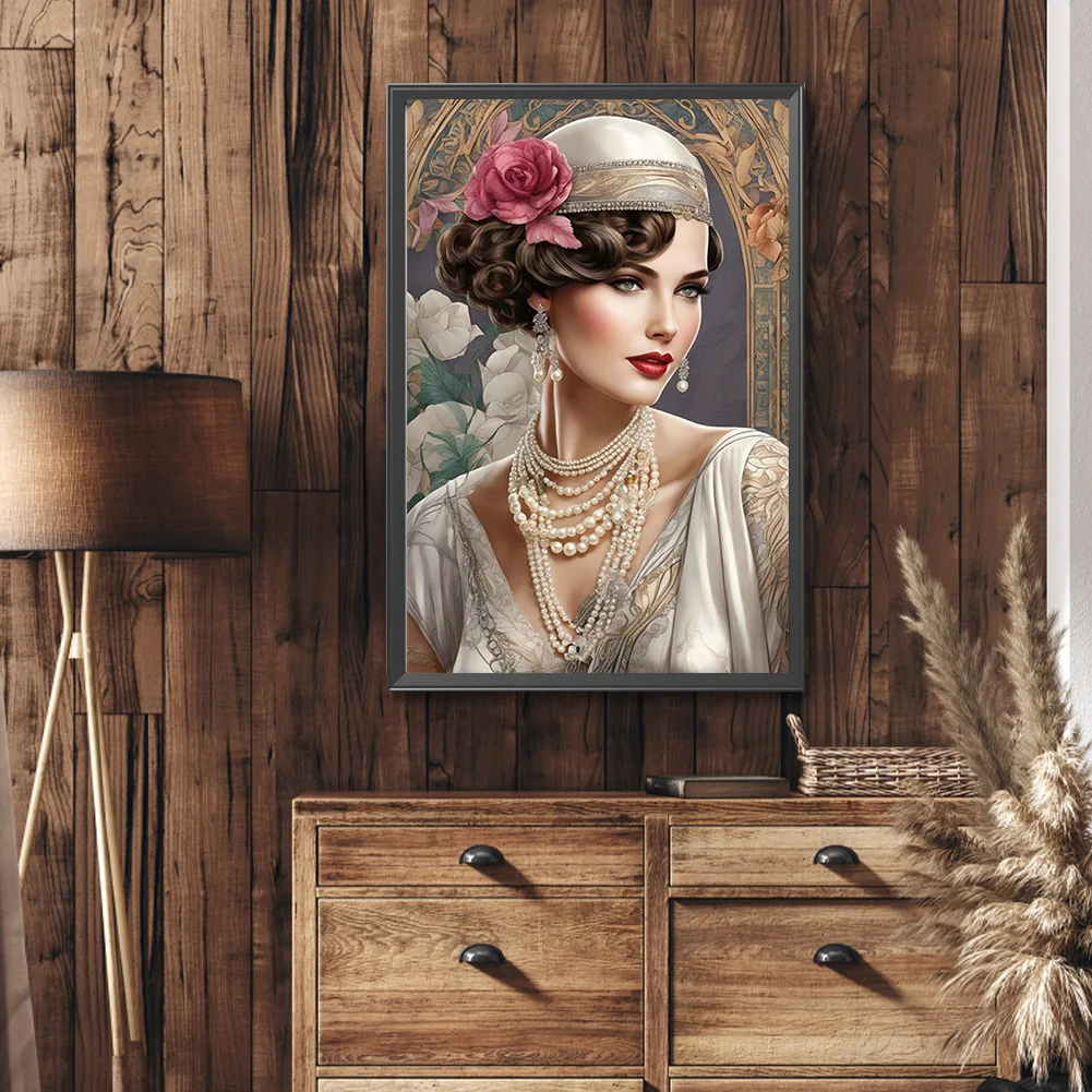 Diamond Painting - Full Round Drill - Lady(Canvas|40*60cm)