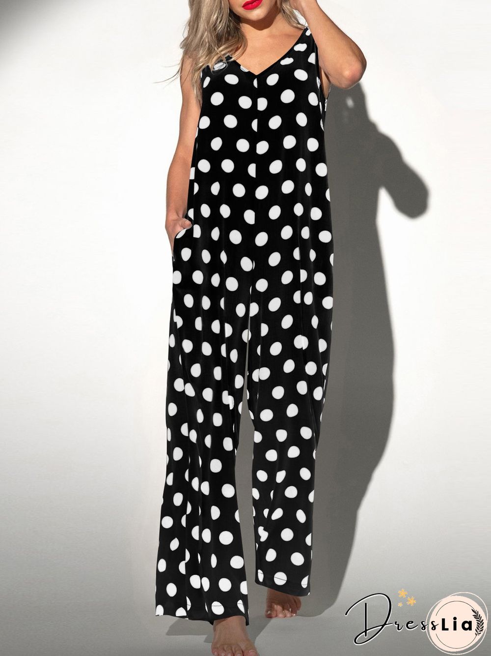 Polka Dots Vacation Jumpsuit & Romper