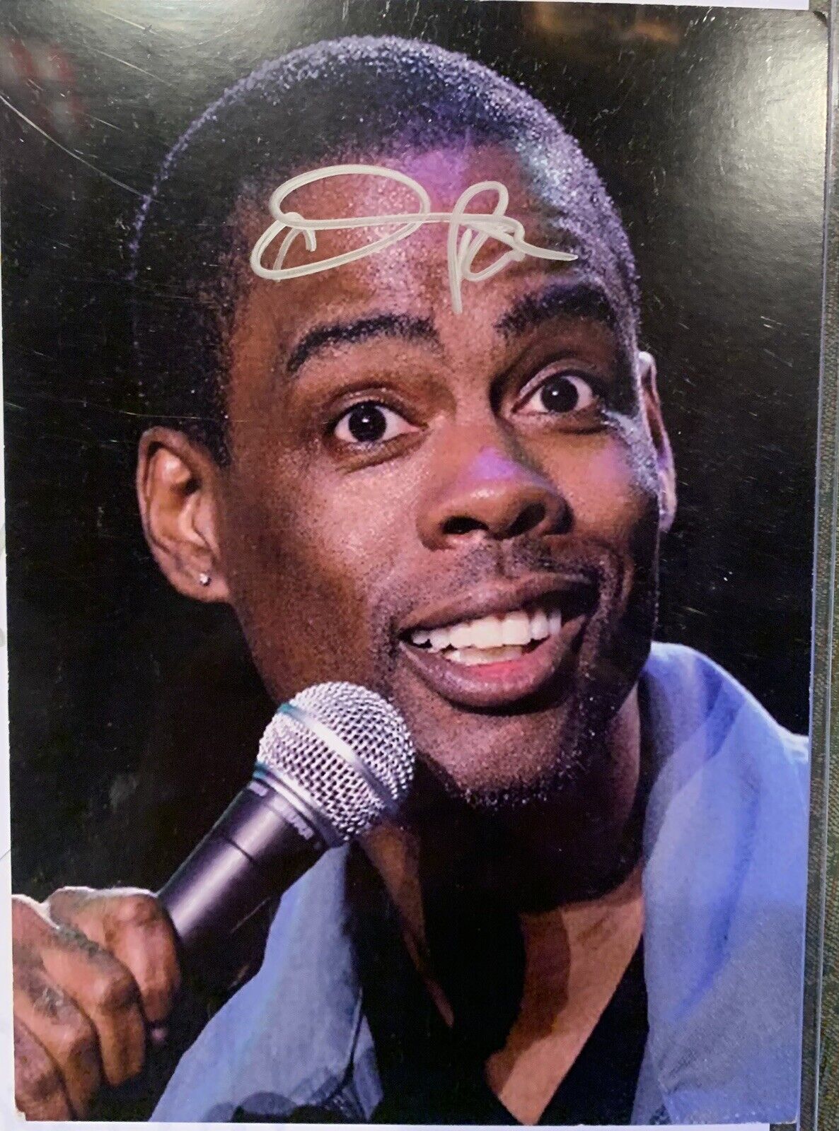 Chris Rock Signed 4x6 Photo Poster painting Pic Auto Comedian