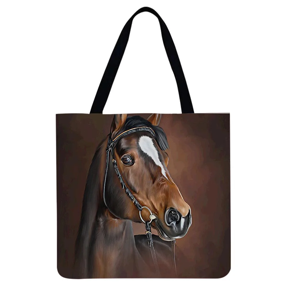 Linen Tote Bag - Horse