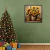 Iron Bucket Sunflower-Full Round Diamond Painting 30*30CM
