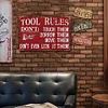 Tool Rules - Metal Tin Signs(8*12Inch/12*16Inch) - Garage