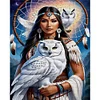 Beauty And Owl - 11CT Counted Cross Stitch - 40*50cm